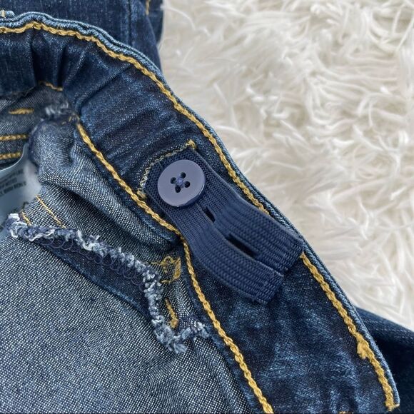 Cat & Jack Girl’s Straight Leg Super Stretch Dark Wash Denim Jeans Size 12 - Picture 12 of 16